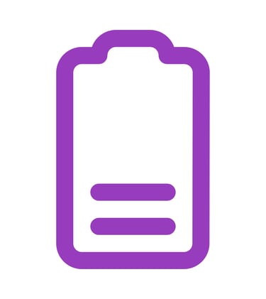 une batterie presque vide