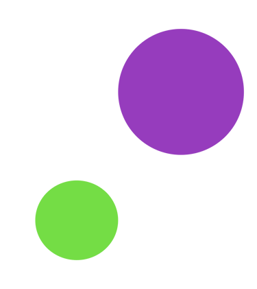 un cercle violet et vert