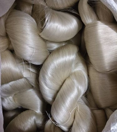 Premium Mulberry Silk Thread/Yarn from India – Handled After Reeling Process