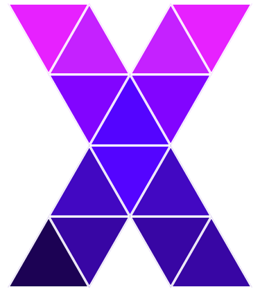 logo admx.tech - a purple and white x - shaped x - shaped object