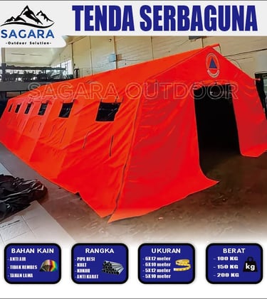 tenda dari Badan Penanggulangan Bencan Daerah (BPBD)