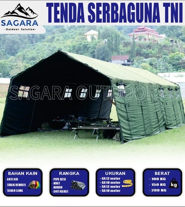tenda serbaguna standar tentara nasional indonesia (TNI)