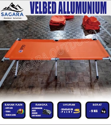 Velbed allumunium ringan kuat kokoh dan tahan lama