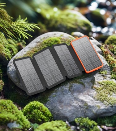 chargeur solaire pour l'aventure trek