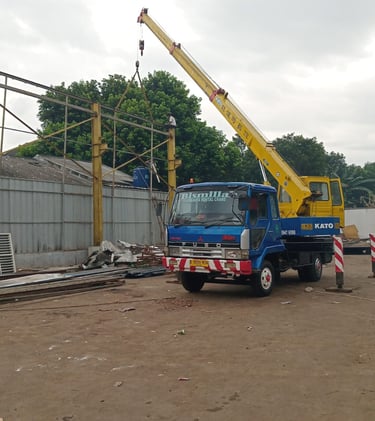 crane 7 ton siap untuk kontruksi