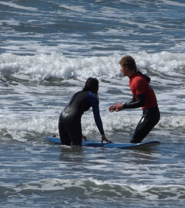 Private surf lessons page