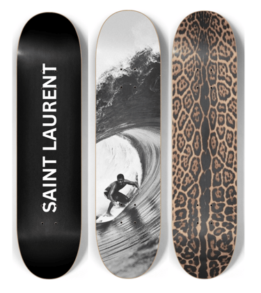 classic chic vintage studio skateboard wall decor affordable 3 pc trendy wall art room inso