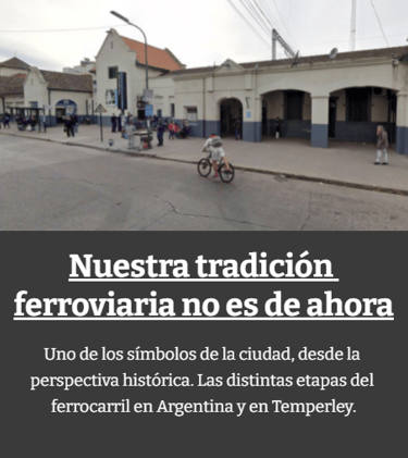 El tren en Temperley. Ingresar