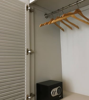 a safe inside wardrobe