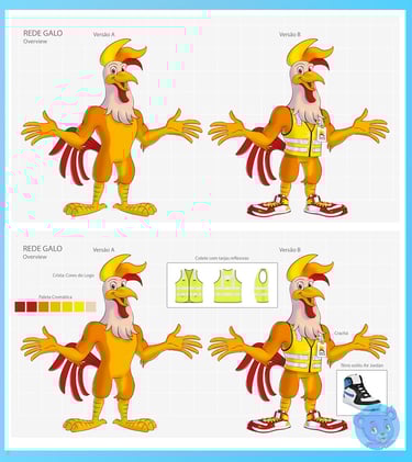 mascote 3D e personagem 3D