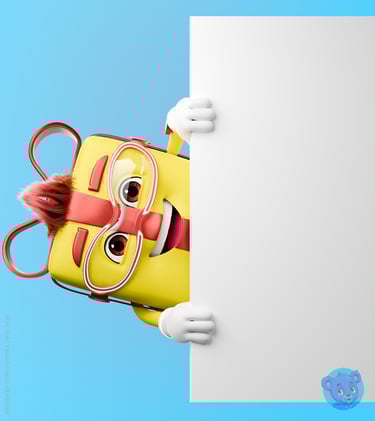 mascote 3D personagem 3D