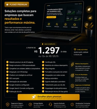 Site institucional profissional
