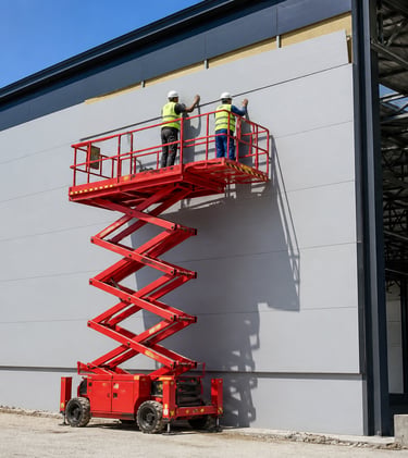 Installation professionnelle de panneaux sandwich sur bâtiment industriel