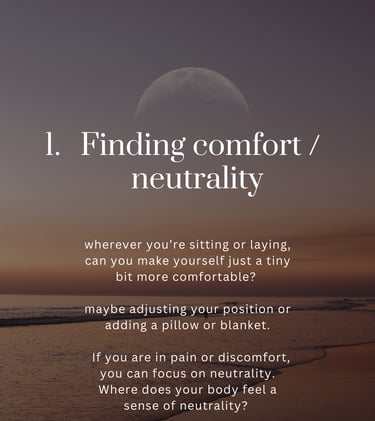 somatic practice for checking in with yourself