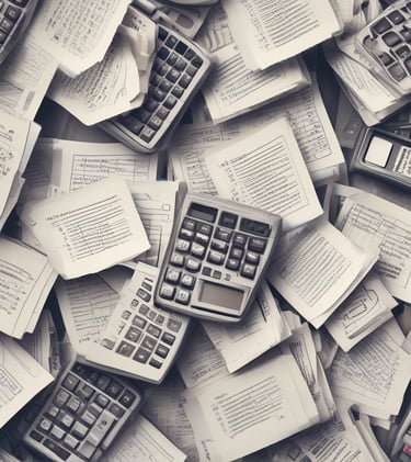 A professional accountant analyzing financial documents.