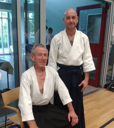 Bernd Enders mit Robert Nadeau Sensei