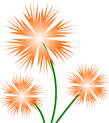 Fleurs oranges