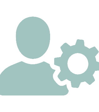 Icon representing recruitment, staffing, and placement solutions