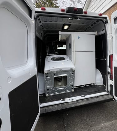 Appliances removed from home
