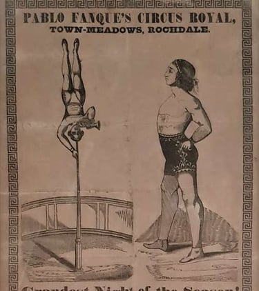 Poster advertising Pablo Fanque's circus