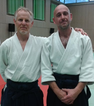 Bernd Enders mit Patrick Cassidy Sensei