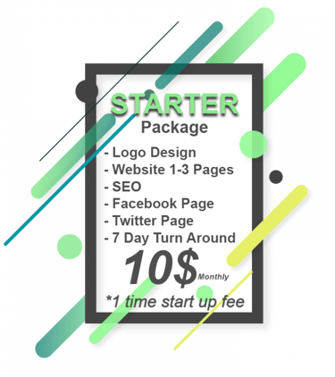 Starter Package by D-Port Studios – Affordable web design and branding service including logo design