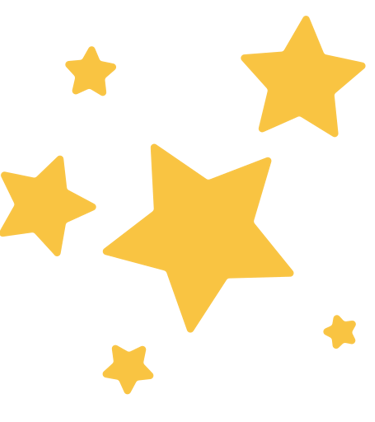 Sparkling stars icon, symbolizing high quality and excellence in service