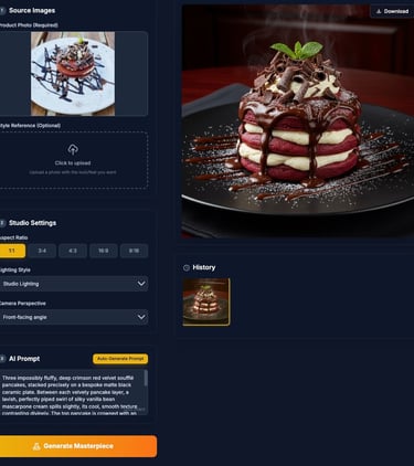 The final version of my AI image app