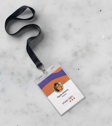 tarjeta de identificacion de la directora de investen isciii