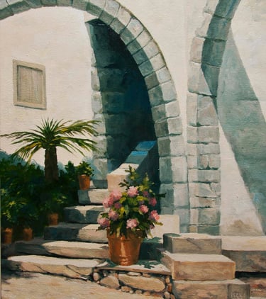"Ancient Arches" Acrylic    SOLD
