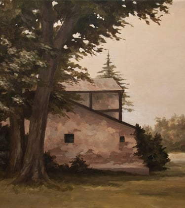 "Potsdam Cottage" Acrylic $650