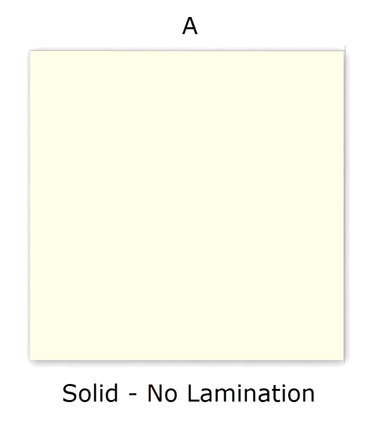 example of 1-layer solid lamination pattern