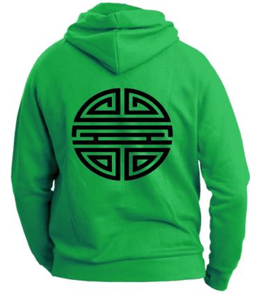 felpa con cappuccio unisex back lunga vita