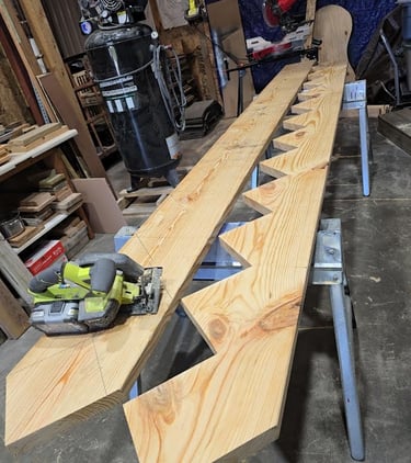 cutting the stringers