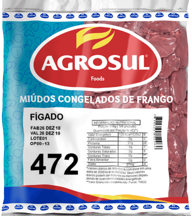 fígado congelado peso padrão