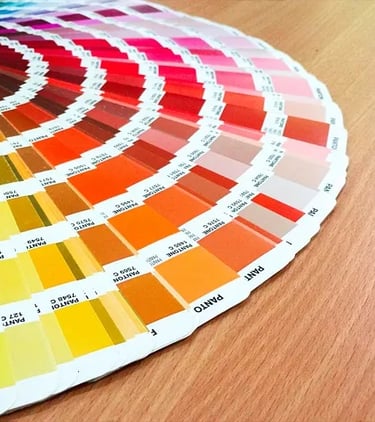 un schéma de couleurs Pantoner nuancier de couleurs