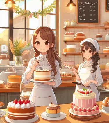 Cake Walk - Online Cake Shop System - Two Women Bakers Making Cakes