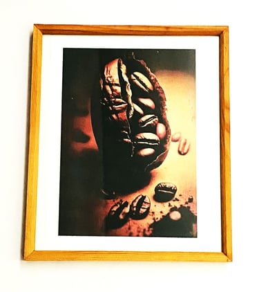 Framed Coffee Bean Art . Modern Wood Wall Art Coffee Station. This product is manufactured to order