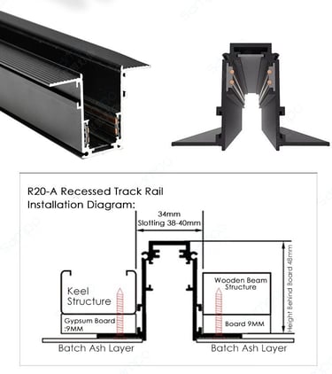 Recessed Magnetic Track Type A
