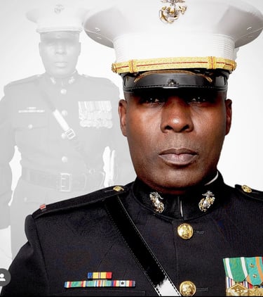Dr. Marlon Ware in his military uniform as a decorated service member
