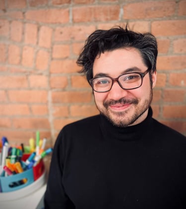 BCT Owner Constantinos Kokkinos in office at PlayWell Brooklyn