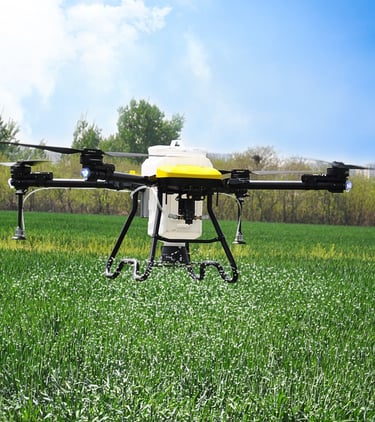 siembra de semillas con drones