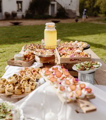 table de mariage dressée