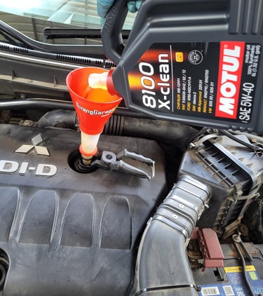Motul 8100 X-clean масло – точење во мотор во Tuning Garage Up Скопје