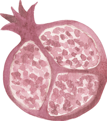 open pomegranate