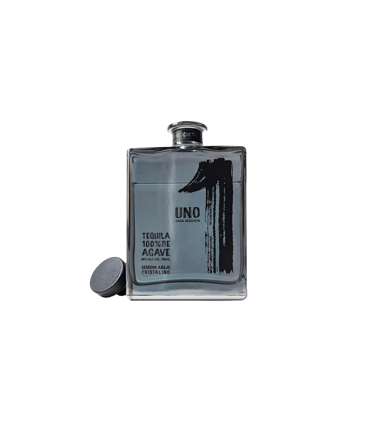a bottle of Tequila Uno Cristalino - premium tequila cristalino