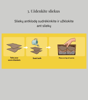 Paruošti sliekams namus