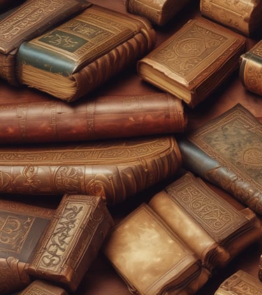 A stack of books featuring Mexican revolution, history, and literature titles on a rustic wooden table.