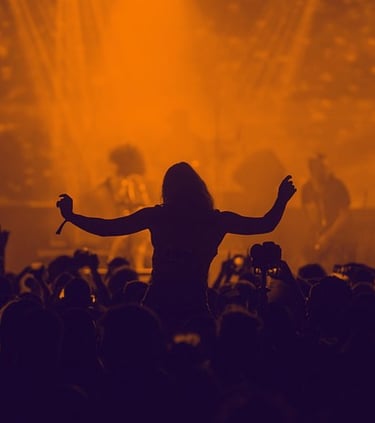 Dancing at festival