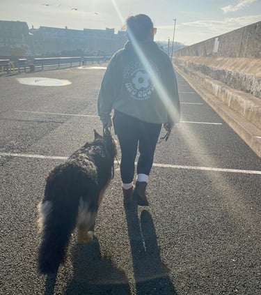 Hannah Willowland K9 Founder with Bruce the German Shepherd